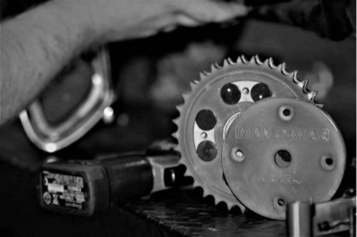 Darkhorse Crank Works Man O War Compensator Eliminator Chain Sprocket Harley TC