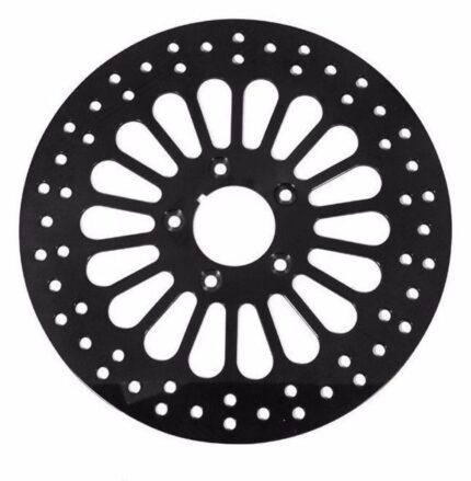 DNA Black 11.8" Super Spoke Front Brake Rotor Disc 2008+ Harley Touring