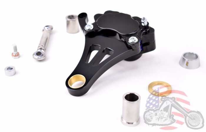 DNA Black Front Right 11.5" Brake Caliper Springer Front End Harley Paughco