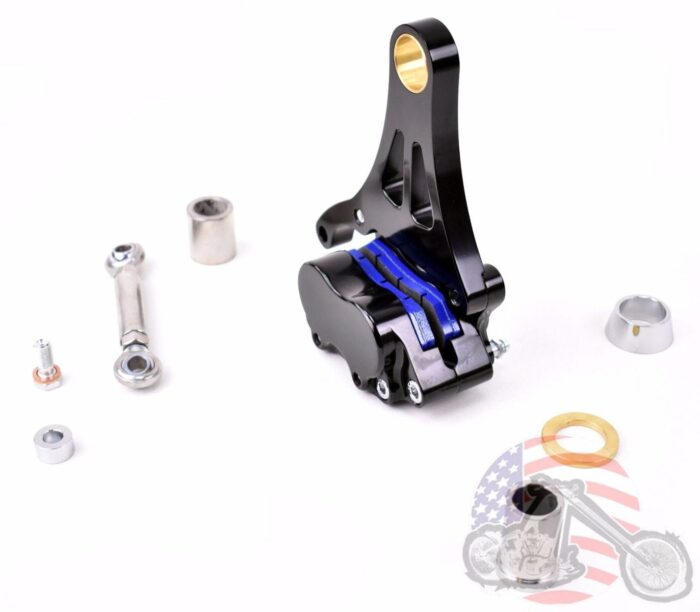 DNA Black Front Right 11.5" Brake Caliper Springer Front End Harley Paughco