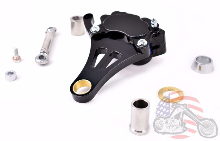 DNA Black Front Right 11.5" Brake Caliper Springer Front End Harley Paughco