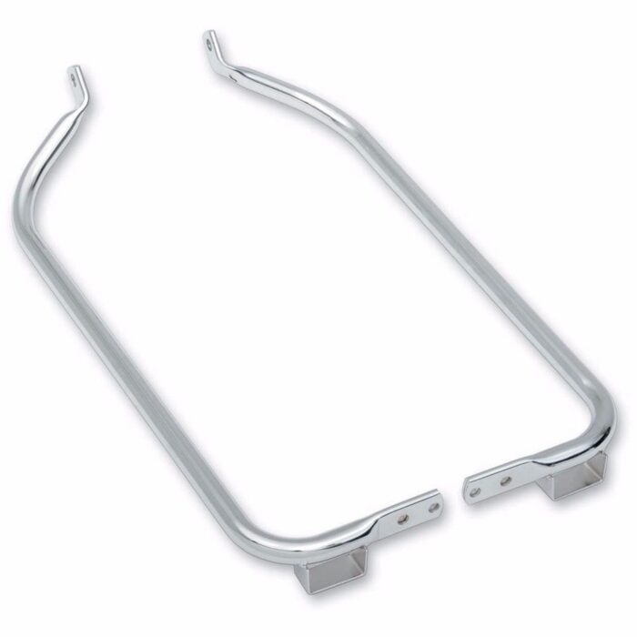 Drag Specialties Chrome Bottom Saddlebag Support Brackets Harley Touring Bagger