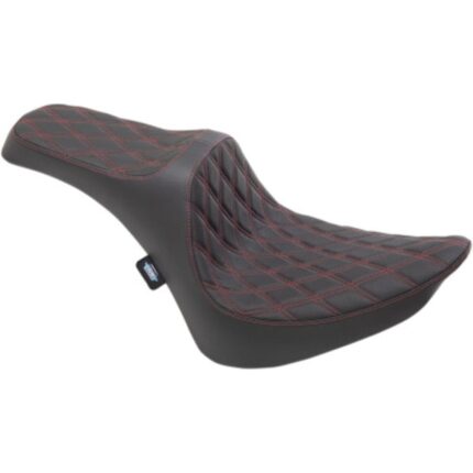 Drag Specialties Predator III Red Diamond Seat Harley Softail FXST FLST 84-99