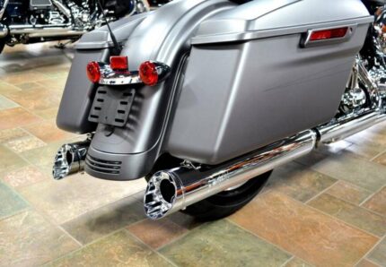 Fuel Moto Chrome Jackpot Hi Roller Slip On Mufflers 99-16 Harley Twin-Cam Trikes