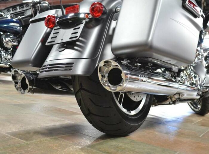 Fuel Moto Chrome Jackpot Hi Roller Slip On Mufflers 99-16 Harley Twin-Cam Trikes