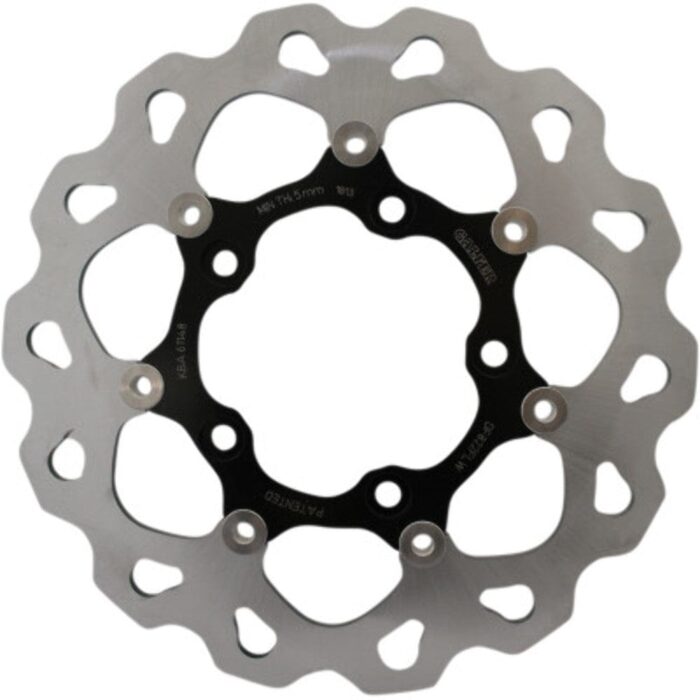 Galfer Floating Black Stainless Rear 11.8" Brake Rotor Disc Harley V-Rod 05-16