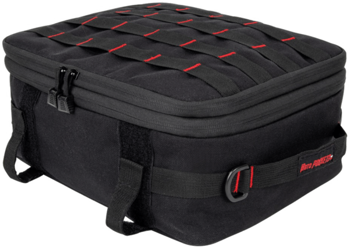HardDrive Moto Pockets Top Box Bag Black Nylon ABS Waterproof Harley Tour Pack