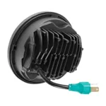 Hogworkz 5-3/4" White LED Halomaker Head Lamp Light Black Harley Dyna Softail XL