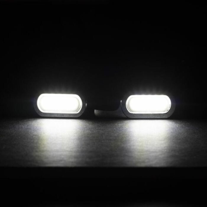 Hogworkz LED Handlebar DRL Turn Signals Lights Chrome 60" Wire Harley Davidson
