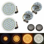 Hogworkz Sequentialz LED Front 2" Turn Signals Lights 1157 Bullet Lens Harley HD