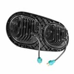 Hogworkz White LED Blackout Dual Visionz Head Light Lamp 75W Harley FLTR 98-13