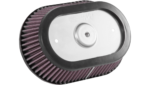 K&N High Flow Air Filter Black Washable Reusable Harley Big Twin Cam 01-17