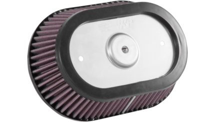 K&N High Flow Air Filter Black Washable Reusable Harley Big Twin Cam 01-17