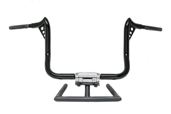 KST Kustoms Gloss Black 10" Punisher Handlebars Bars Harley Touring Batwing FLH