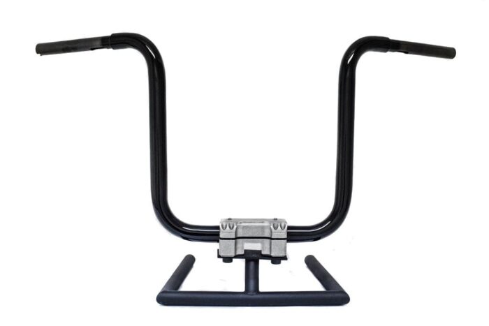 KST Kustoms Gloss Black 12" Straight Jacket Handlebars Bars Harley FLTR 1.25"