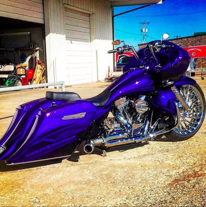 KST Kustoms Polished 14 Pathfinder Handlebars Bars Harley Road King Glide Bagger