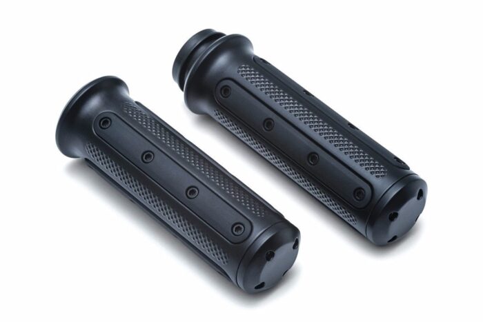 Kuryakyn Black Heavy Industry Grips Electronic Throttle Fly Wire Harley Touring
