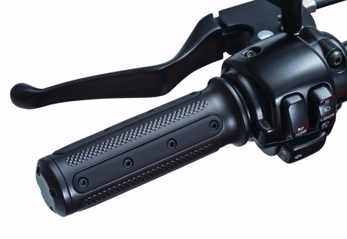 Kuryakyn Black Heavy Industry Grips Electronic Throttle Fly Wire Harley Touring