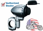 Kuryakyn Chrome Handlebar 1" Mount Power Point Charger Cigarette Lighter Harley