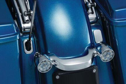 Kuryakyn Rear Chrome Fender Antenna Hole Plug Filler Cover Harley 06-20 Touring