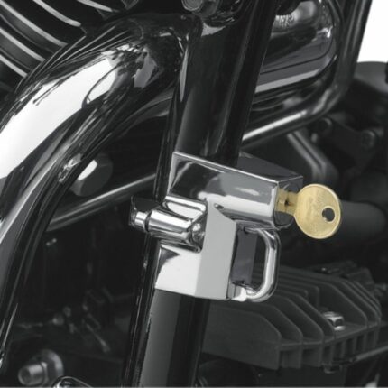 Kuryakyn Universal Helmet Lock Chrome 1 1/4" 1-1/2" Frame Harley Suzuki Honda