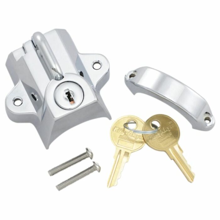 Kuryakyn Universal Helmet Lock Chrome 1 1/4" 1-1/2" Frame Harley Suzuki Honda