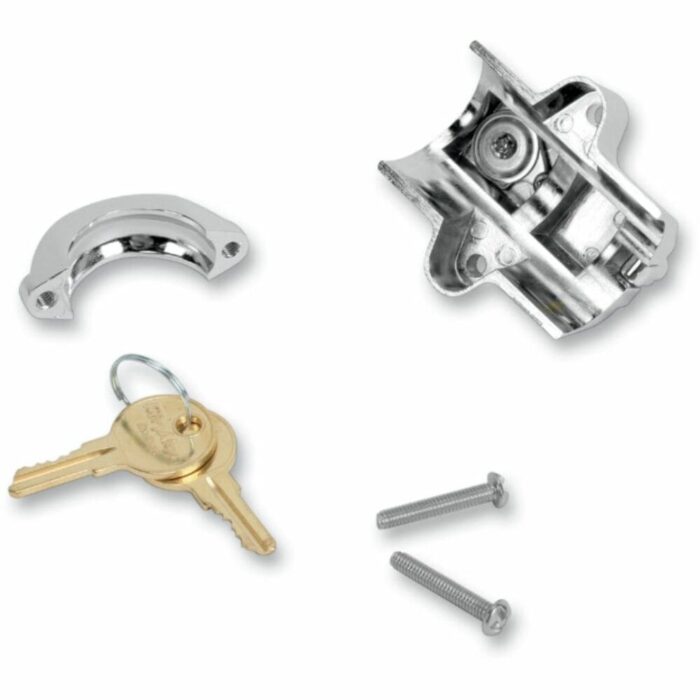 Kuryakyn Universal Helmet Lock Chrome 1 1/4" 1-1/2" Frame Harley Suzuki Honda