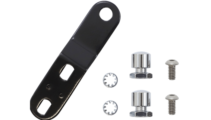 Le Pera Bare Bones Pillion Pad Black Kit Diamond Rear Seat Harley Softail 2018+