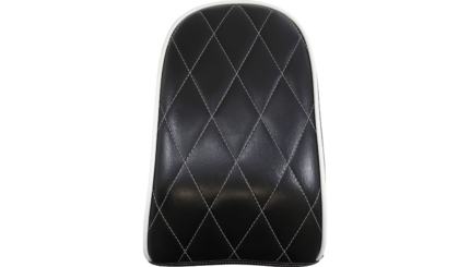 Le Pera Bare Bones Pillion Pad Kit White Diamond Rear Seat Harley Softail FL 18+
