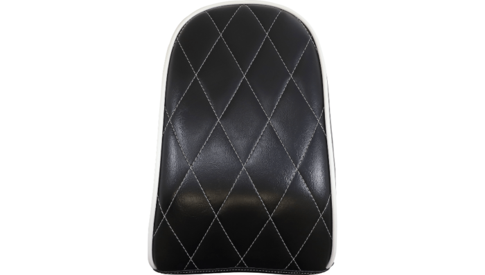 Le Pera Bare Bones Pillion Pad Kit White Diamond Rear Seat Harley Softail FL 18+