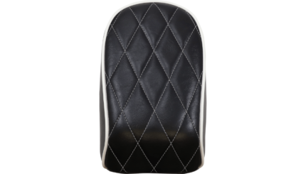 Le Pera Bare Bones Pillion Pad Kit White Diamond Rear Seat Harley Softail FX 18+