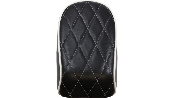 Le Pera Bare Bones Pillion Pad Kit White Diamond Rear Seat Harley Softail FX 18+