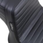 Le Pera Black Double Pleated Tailwhip 2 Up Seat Harley Super Glide FXR 82-00