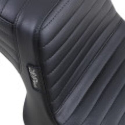 Le Pera Black Double Pleated Tailwhip 2 Up Seat Harley Super Glide FXR 82-00