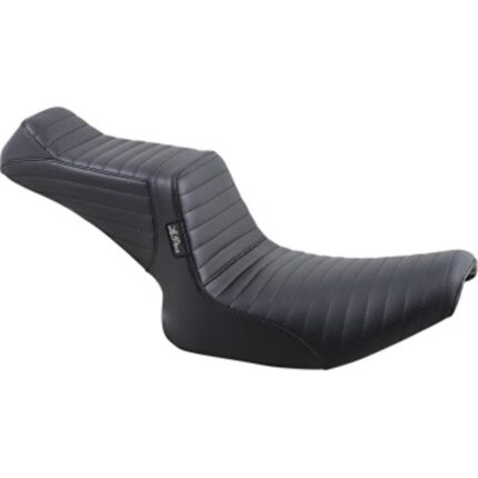 Le Pera Black Double Pleated Tailwhip 2 Up Seat Harley Super Glide FXR 82-00