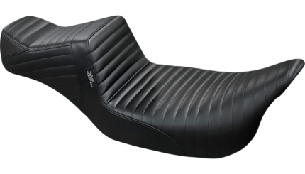 Le Pera Black Tailwhip Daddy Long Legs 2 Up Pleated Seat Harley Touring 08-23