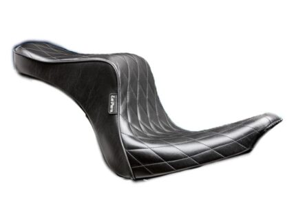 Le Pera Cherokee Seat Black Diamond Stitch 18+ FXBB Harley Softail Street Bob