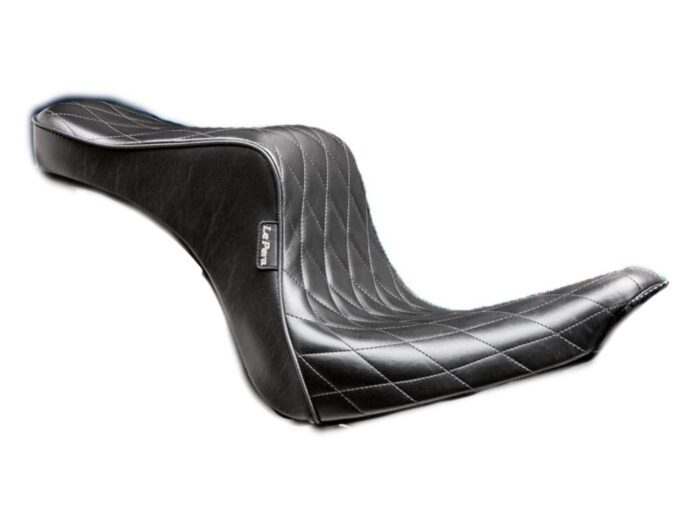 Le Pera Cherokee Seat Black Diamond Stitch 18+ FXBB Harley Softail Street Bob