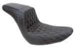 Le Pera Kickflip Brown Double Diamond 2Up Seat Harley Softail M8 18+ FXLRS FLSB