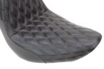 Le Pera Kickflip Brown Double Diamond 2Up Seat Harley Softail M8 18+ FXLRS FLSB