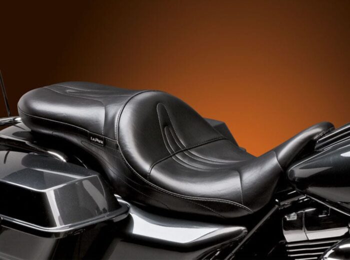 Le Pera LePera Sorrento Stitch Two 2 Up Seat 08-23 Harley Touring Bagger Dresser