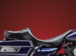 Le Pera Maverick Stitched Black 2 Up Daddy Long Legs Seat Harley Touring 02-07