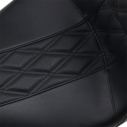 Le Pera Outcast 2 Up GT Black Double Diamond Seat Backrest Harley Touring 08-22