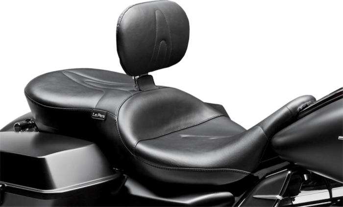 Le Pera RT66 2 Up Vinyl Seat Removable Backrest 2008-2020 Harley Touring Dresser
