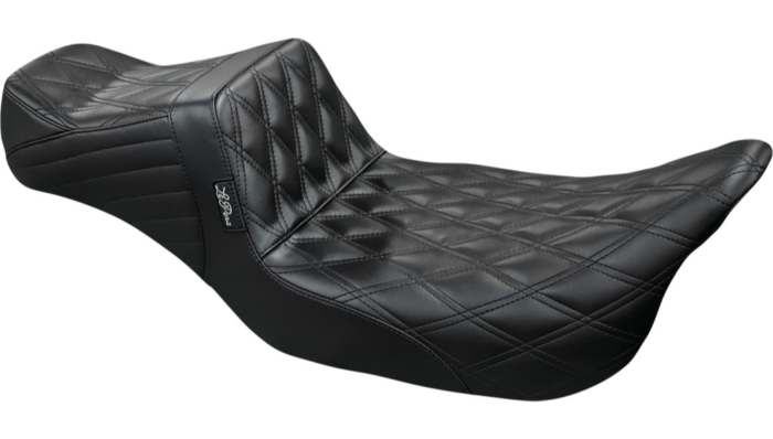 Le Pera Tailwhip Daddy Long Leg 2Up Double Diamond Seat Harley Touring 08-23