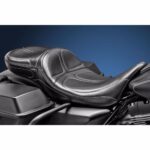 LePera Maverick Stitch Daddy Long Legs Seat 2 Up Touring 2008-2023 Harley Bagger