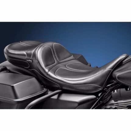 LePera Maverick Stitch Daddy Long Legs Seat 2 Up Touring 2008-2023 Harley Bagger