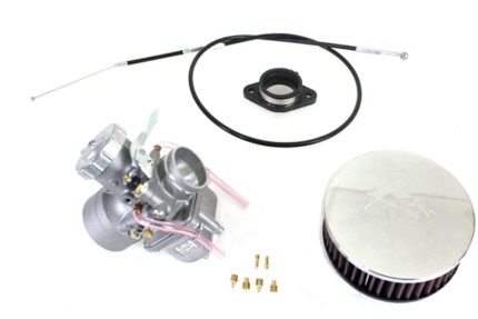 Mikuni 38mm Spigot Round Slide Carburetor Carb Kit Harley Ironhead Shovelhead XL
