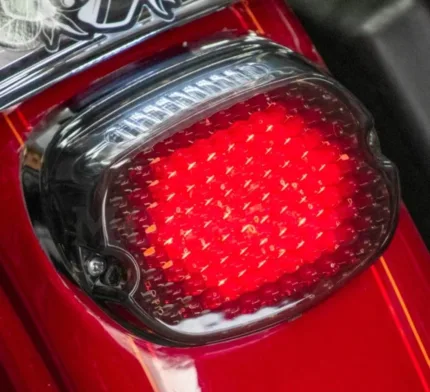 Moons MC V3 Clear Low Profile LED Taillight Turn Signals Harley Softail Dyna XL