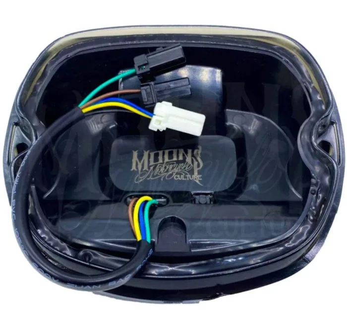 Moons MC V3 Clear Low Profile LED Taillight Turn Signals Harley Softail Dyna XL